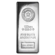 100 oz Royal Canadian Mint Silver Bar