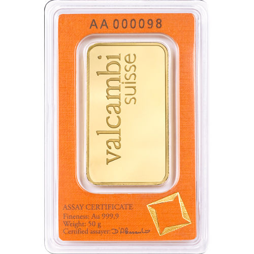 Gold Valcambi Bar 50 gram