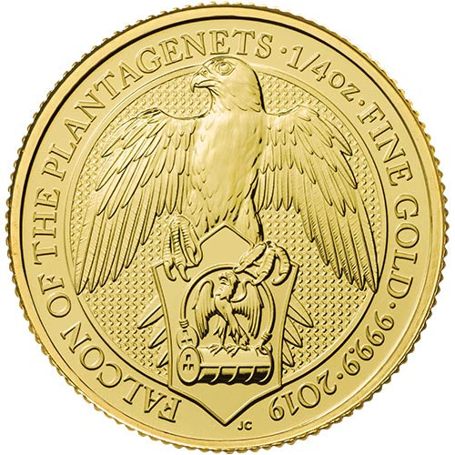 UK QB Gold Falcon 1/4 oz 2019