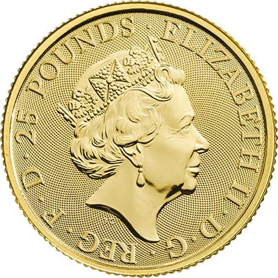 UK QB Gold Falcon 1/4 oz 2019