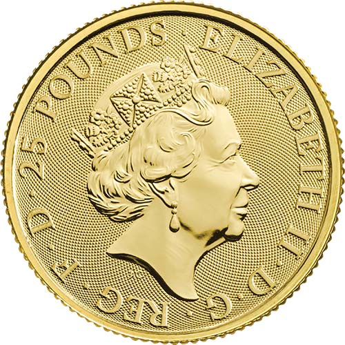 UK QB Gold Falcon 1/4 oz 2019