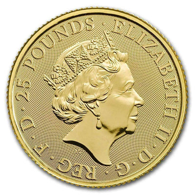 UK QB Gold Unicorn 1/4 oz 2018