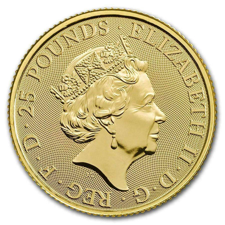 UK QB Gold Unicorn 1/4 oz 2018