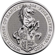 UK QB Silver White Horse 2 oz 2020